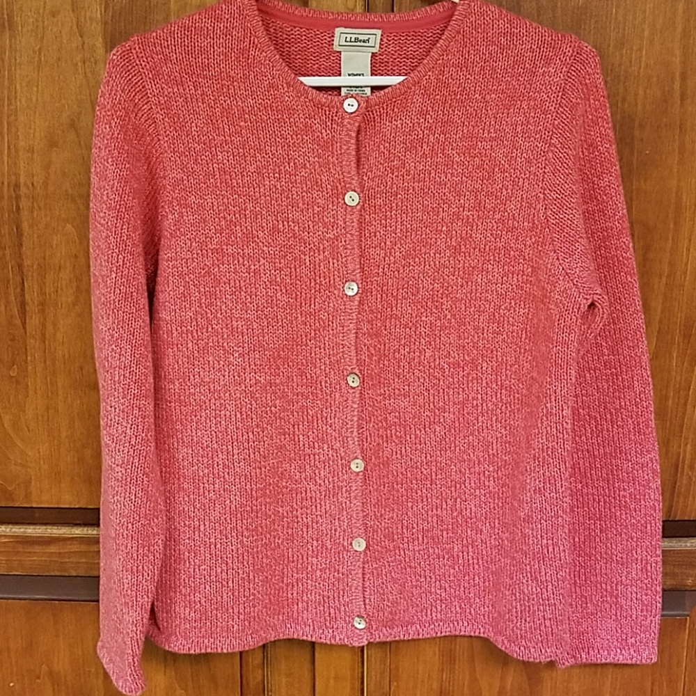 L.L.Bean Sweater - Pink Cardigan